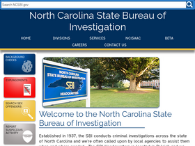'ncsbi.gov' screenshot