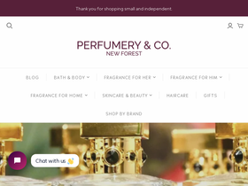 perfumeryandcompany.com homepage screenshot