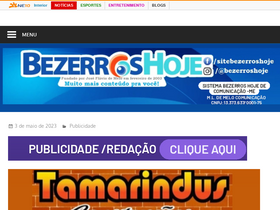 'bezerroshoje.com.br' screenshot