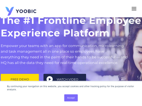 'yoobic.com' screenshot