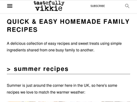 'tastefullyvikkie.com' screenshot