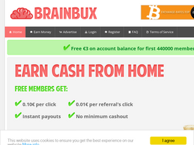 'brainbux.com' screenshot