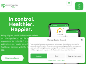 'evergreen-life.co.uk' screenshot