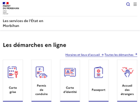 'morbihan.gouv.fr' screenshot