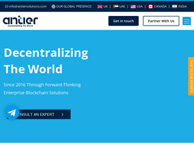 'antiersolutions.com' screenshot