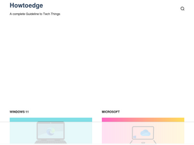 'howtoedge.com' screenshot