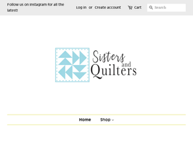 sistersandquilters.com homepage screenshot