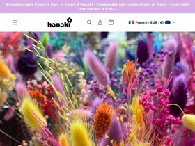 hanaki.paris homepage screenshot