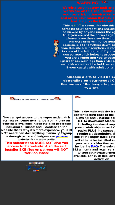 pandorasims.net