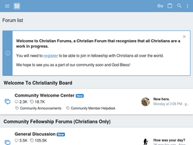 'christianityboard.com' screenshot