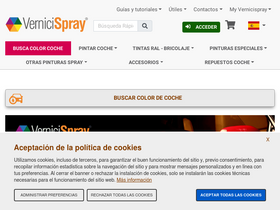 'vernicispray.es' screenshot