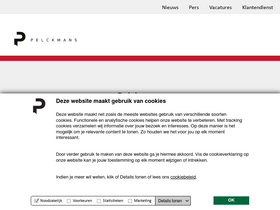'pelckmans.be' screenshot