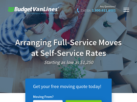 'budgetvanlines.com' screenshot