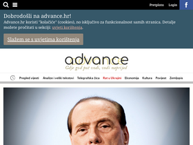 'advance.hr' screenshot