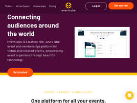 'eventcube.io' screenshot
