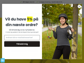 eCykelhjelm.dk homepage screenshot