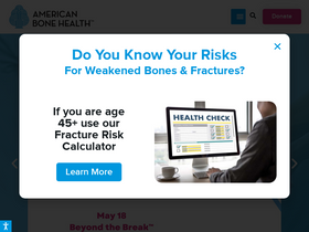 'americanbonehealth.org' screenshot