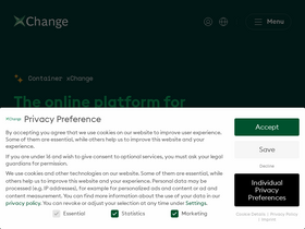'container-xchange.com' screenshot