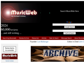 'musicweb-international.com' screenshot