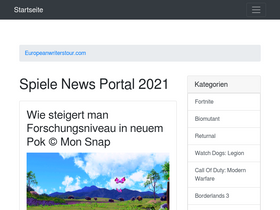 'europeanwriterstour.com' screenshot