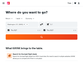 'kayak.co.in' screenshot