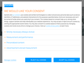 'sandvik.com' screenshot