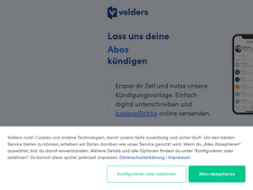'volders.de' screenshot