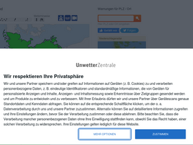 'unwetterzentrale.de' screenshot