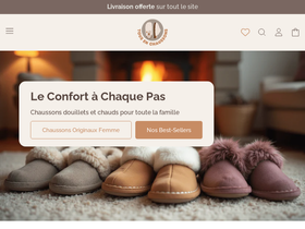 TousEnChaussons homepage screenshot