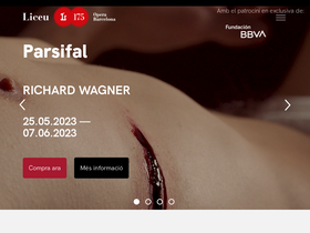 'liceubarcelona.cat' screenshot