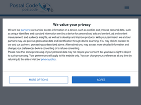 'postal-code.co.uk' screenshot