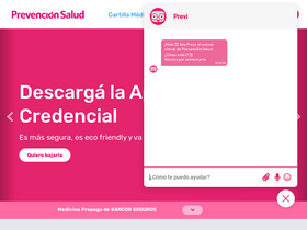 'prevencionsalud.com.ar' screenshot
