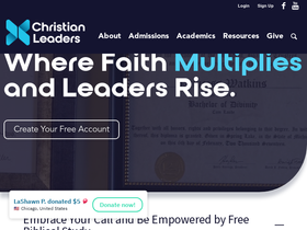 'christianleaders.org' screenshot