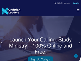 'christianleaders.org' screenshot