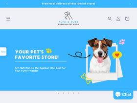 pupscubspremiumpetfood.com homepage screenshot