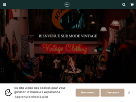 mode-vintage.com homepage screenshot