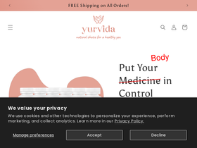 yurvida.com homepage screenshot