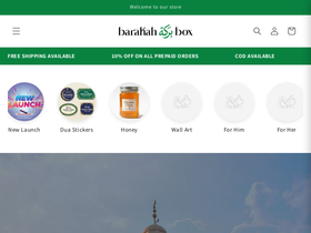 barakahbox.in homepage screenshot