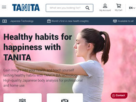 'tanita.eu' screenshot