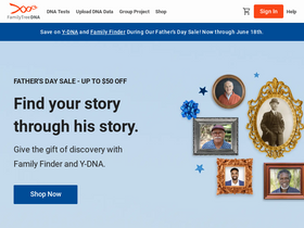 'familytreedna.com' screenshot