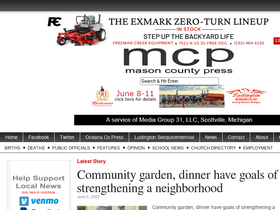 'masoncountypress.com' screenshot