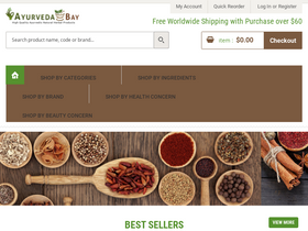 'ayurvedabay.com' screenshot