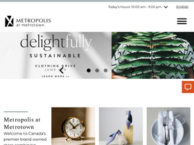 'metropolisatmetrotown.com' screenshot