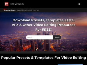 'freevisuals.net' screenshot