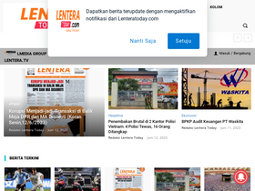 'lenteratoday.com' screenshot