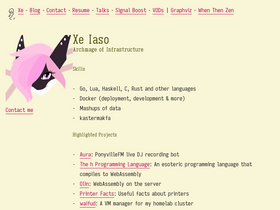 'xeiaso.net' screenshot