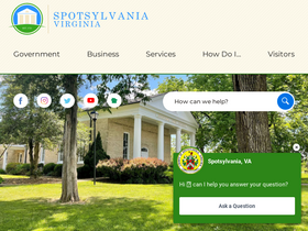 'spotsylvania.va.us' screenshot