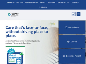 'reliantmedicalgroup.org' screenshot