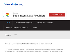 'driversforlenovo.com' screenshot