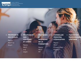 'inspe-paris.fr' screenshot